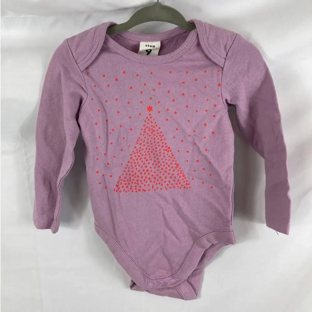 4/$25 NWOT Stem christmas tree long sleeve one piece